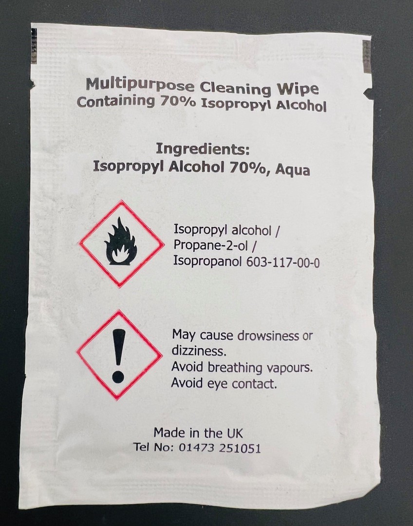 VHB Surface Cleaning Sachet Wipe x10 pack image 1
